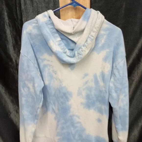 Pink Victoria's secret Extra small blue and white tie dye zip up hoodie - Picture 7 of 7